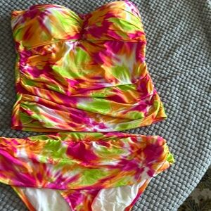 Women’s Two Piece Strapless Bathing Suit by 2Bamboo